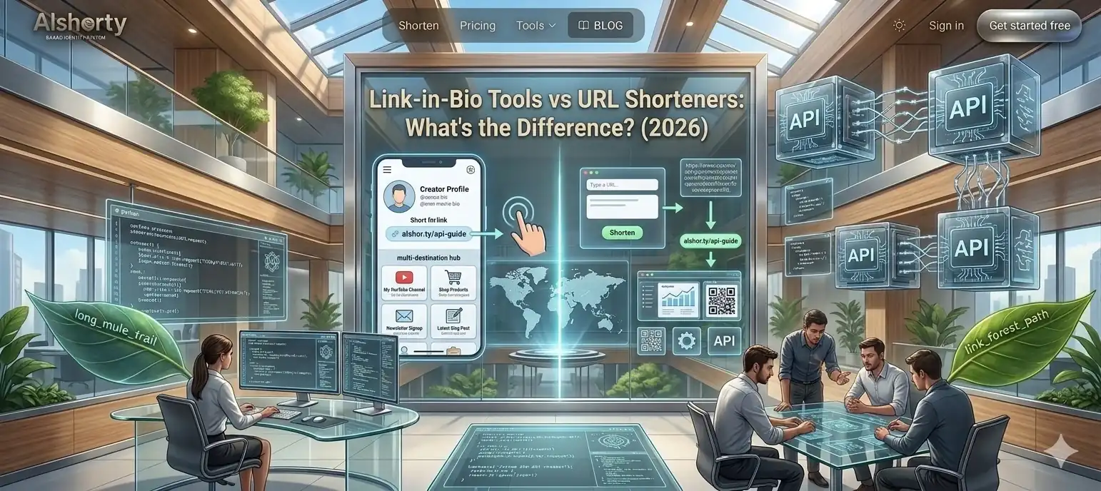 Link-in-Bio Tools vs URL Shorteners: What's the Difference? (2026)